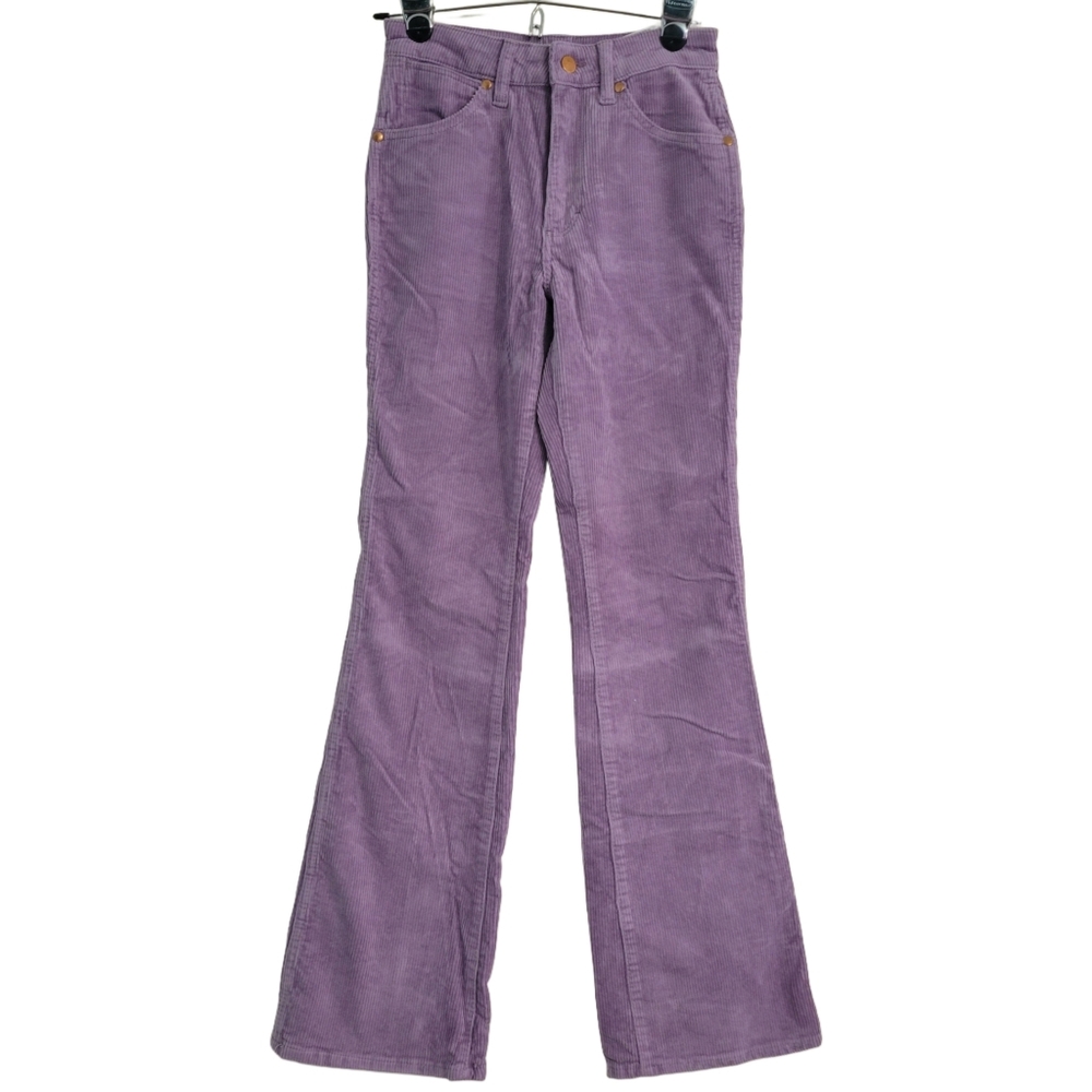 Wrangler Women's Pants 24/32 Corduroy Purple Westward High Rise Boot 626